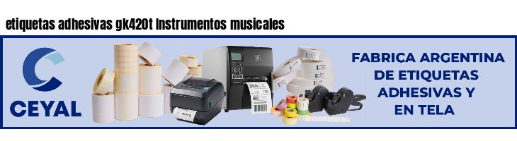 etiquetas adhesivas gk420t Instrumentos musicales