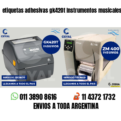 etiquetas adhesivas gk420t Instrumentos musicales