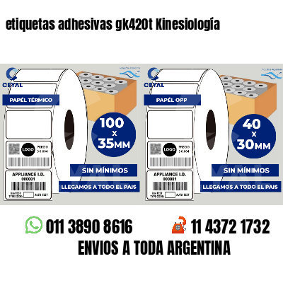 etiquetas adhesivas gk420t Kinesiología