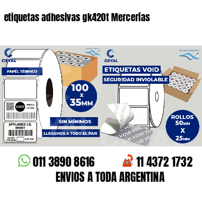 etiquetas adhesivas gk420t Mercerías