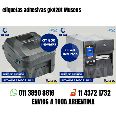 etiquetas adhesivas gk420t Museos