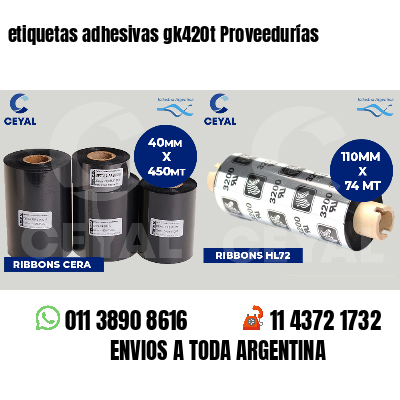 etiquetas adhesivas gk420t Proveedurías