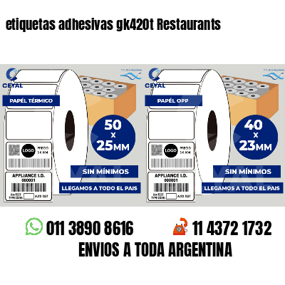 etiquetas adhesivas gk420t Restaurants