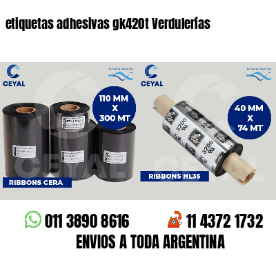 etiquetas adhesivas gk420t Verdulerías