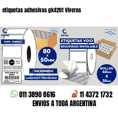 etiquetas adhesivas gk420t Viveros