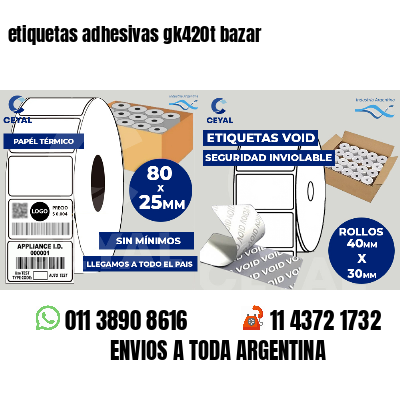 etiquetas adhesivas gk420t bazar