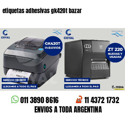 etiquetas adhesivas gk420t bazar