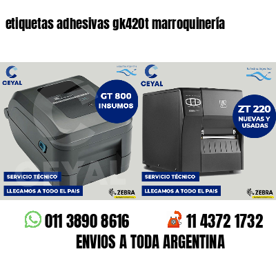 etiquetas adhesivas gk420t marroquinería