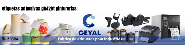 etiquetas adhesivas gk420t pinturerías
