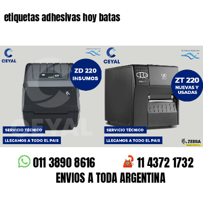 etiquetas adhesivas hoy batas