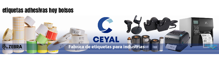 etiquetas adhesivas hoy bolsos