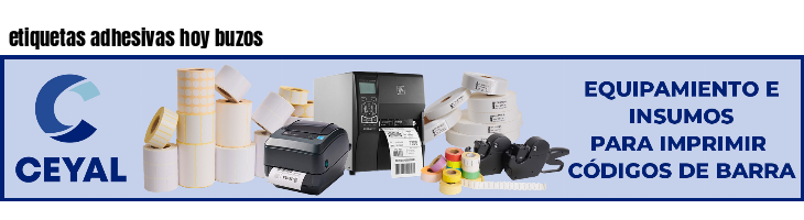 etiquetas adhesivas hoy buzos