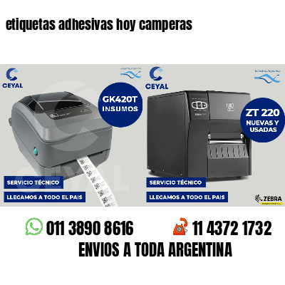 etiquetas adhesivas hoy camperas