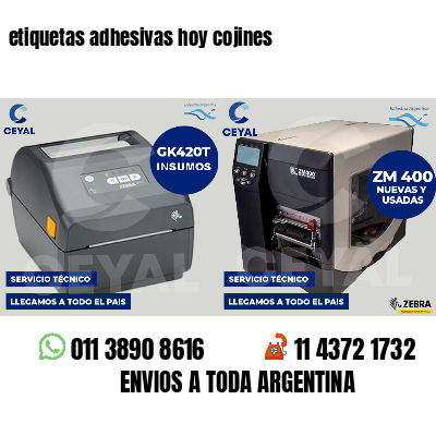 etiquetas adhesivas hoy cojines