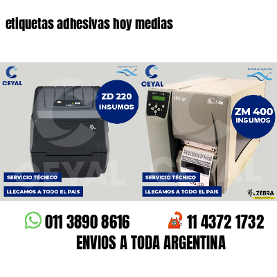 etiquetas adhesivas hoy medias