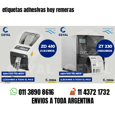 etiquetas adhesivas hoy remeras