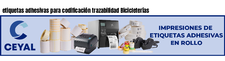 etiquetas adhesivas para codificación trazabilidad Bicicleterías