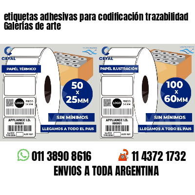 etiquetas adhesivas para codificación trazabilidad Galerías de arte
