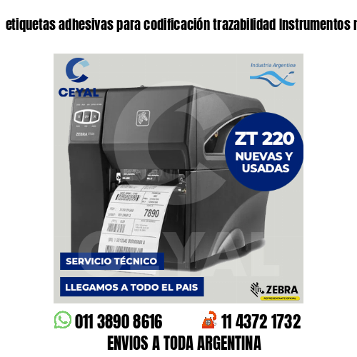 etiquetas adhesivas para codificación trazabilidad Instrumentos musicales