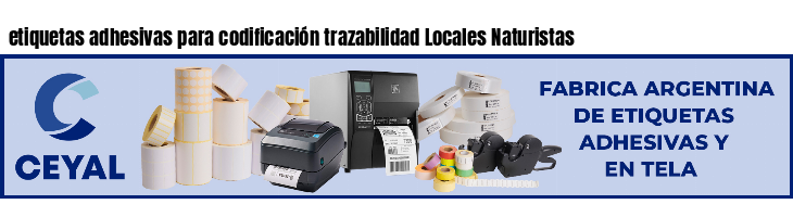 etiquetas adhesivas para codificación trazabilidad Locales Naturistas