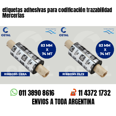etiquetas adhesivas para codificación trazabilidad Mercerías