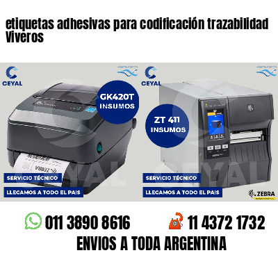 etiquetas adhesivas para codificación trazabilidad Viveros