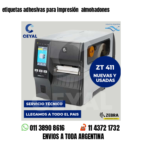 etiquetas adhesivas para impresión  almohadones