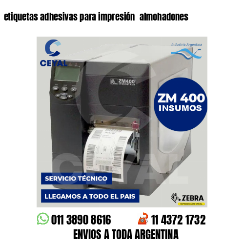 etiquetas adhesivas para impresión  almohadones
