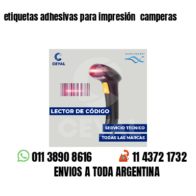 etiquetas adhesivas para impresión camperas
