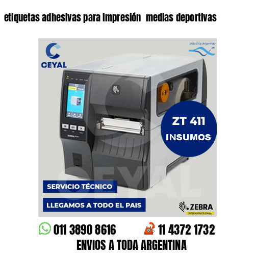 etiquetas adhesivas para impresión  medias deportivas