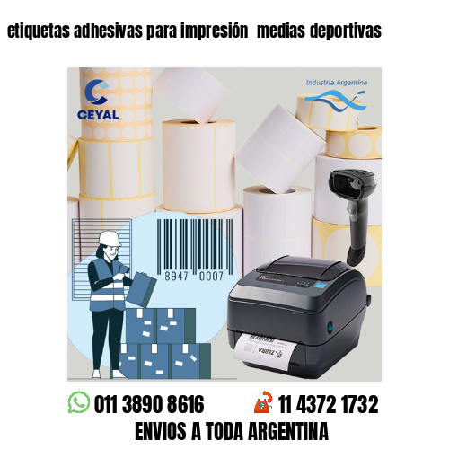 etiquetas adhesivas para impresión  medias deportivas