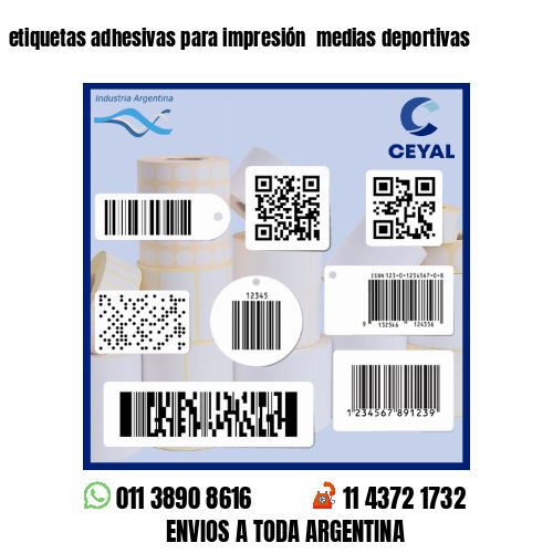 etiquetas adhesivas para impresión  medias deportivas
