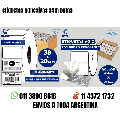etiquetas adhesivas s4m batas