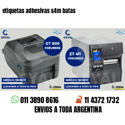 etiquetas adhesivas s4m batas