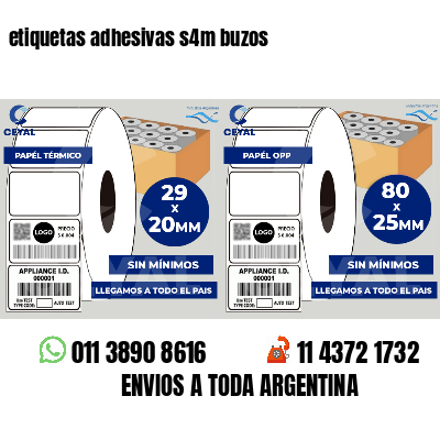 etiquetas adhesivas s4m buzos