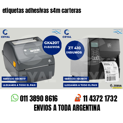 etiquetas adhesivas s4m carteras