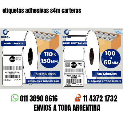 etiquetas adhesivas s4m carteras