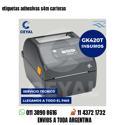 etiquetas adhesivas s4m carteras