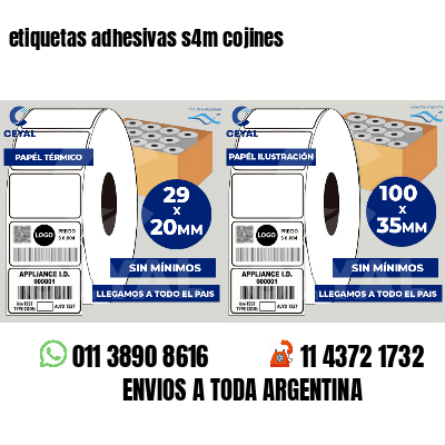 etiquetas adhesivas s4m cojines