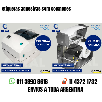 etiquetas adhesivas s4m colchones