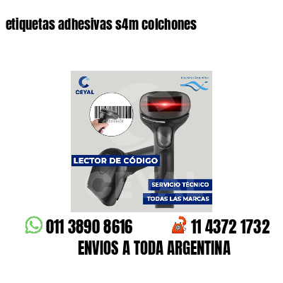 etiquetas adhesivas s4m colchones