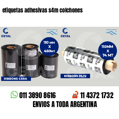 etiquetas adhesivas s4m colchones