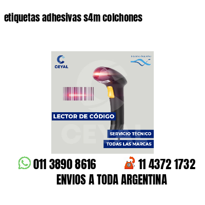 etiquetas adhesivas s4m colchones