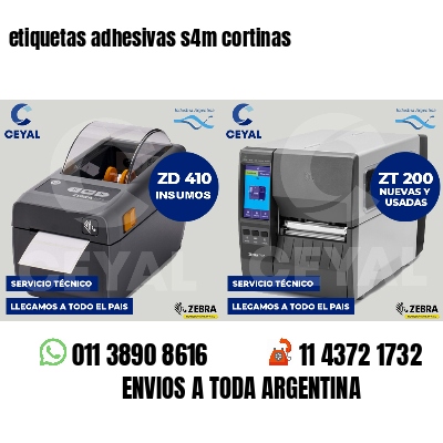 etiquetas adhesivas s4m cortinas