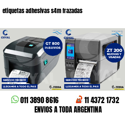 etiquetas adhesivas s4m frazadas