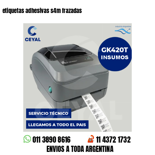 etiquetas adhesivas s4m frazadas