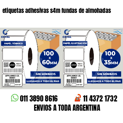 etiquetas adhesivas s4m fundas de almohadas