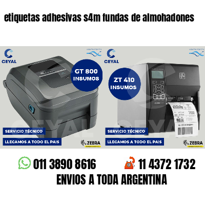 etiquetas adhesivas s4m fundas de almohadones