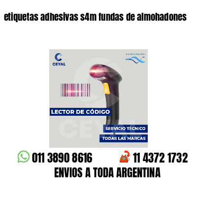 etiquetas adhesivas s4m fundas de almohadones