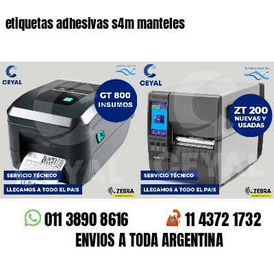 etiquetas adhesivas s4m manteles